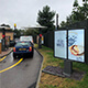 Dubbel digitaal menu buiten totem voor Samsung displays voor McDonald's drive-thru