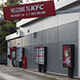 Enkele fastfood Samsung drive thru digitale menuborden voor KFC